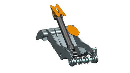 Bedrock Attachments Pin Grabber Thumb | Model EPT110-PG4T60W | Width 49.6" | Pin Size 110mm | 4 Teeth | Machine Size 45-50 Ton | For Excavators