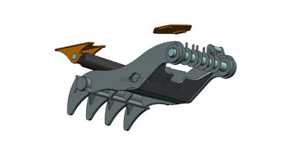 Bedrock Attachments Pin-On Thumb | Model EPT110-PO4T60 | Width 53.5" | Pin Size 110mm | 4 Teeth | Machine Size 45-50 Ton | For Excavators