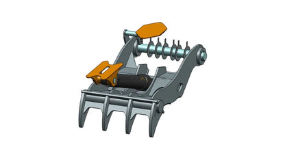 Bedrock Attachments Pin-On Thumb | Model EPT110-PO4T60 | Width 53.5" | Pin Size 110mm | 4 Teeth | Machine Size 45-50 Ton | For Excavators