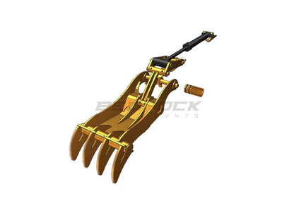 Bedrock Attachments Pin Grabber Thumb | Model EPT70-PG4T42 | Width 31.5" | Pin Size 70mm | 4 Teeth | Machine Size 15-18 Ton | For Excavators
