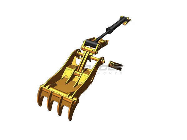 Bedrock Attachments Pin-On Thumb | Model EPT70-PO4T42 | Width 31.5" | Pin Size 70mm | 4 Teeth | Machine Size 15-18 Ton | For Excavators
