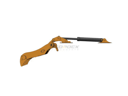 Bedrock Attachments Pin-On Thumb | Model EPT80-PO4T42 | Width 40.2" | Pin Size 80mm | 4 Teeth | Machine Size 20-24 Ton | For Excavators