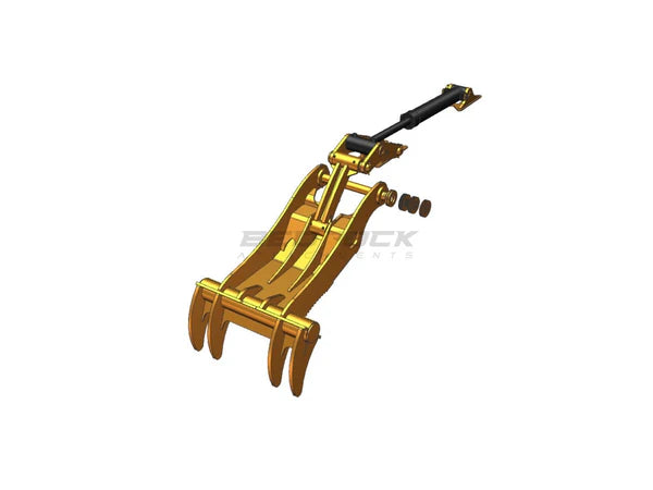Bedrock Attachments Pin Grabber Thumb | Model EPT80-PG4T54 | Width 47.6" | Pin Size 80mm | 4 Teeth | Machine Size 20-24 Ton | For Excavators