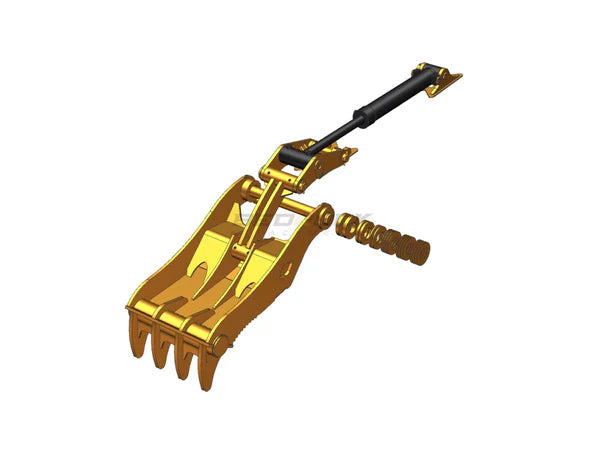 Bedrock Attachments Pin-On Thumb | Model EPT90-PO4T42 | Width 40.9" | Pin Size 90mm | 4 Teeth | Machine Size 24-29 Ton | For Excavators