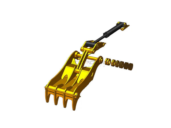 Bedrock Attachments Pin-On Thumb | Model EPT90-PO4T48 | Width 40.9" | Pin Size 90mm | 4 Teeth | Machine Size 24-29 Ton | For Excavators