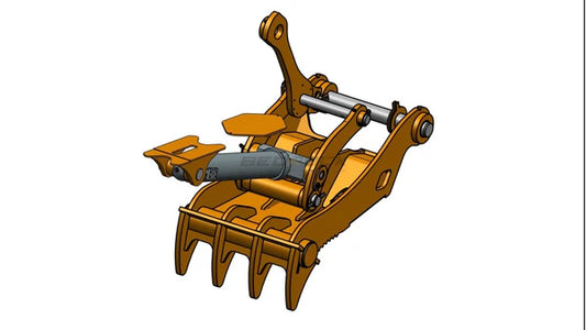 Bedrock Attachments Pin-On Thumb | Model ET100-PO4T54 | Width 43.3" | Pin Size 100mm | 4 Teeth | Machine Size 30-36 Ton | For Excavators