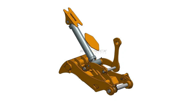 Bedrock Attachments Pin-On Thumb | Model ET100-PO4T54 | Width 43.3" | Pin Size 100mm | 4 Teeth | Machine Size 30-36 Ton | For Excavators