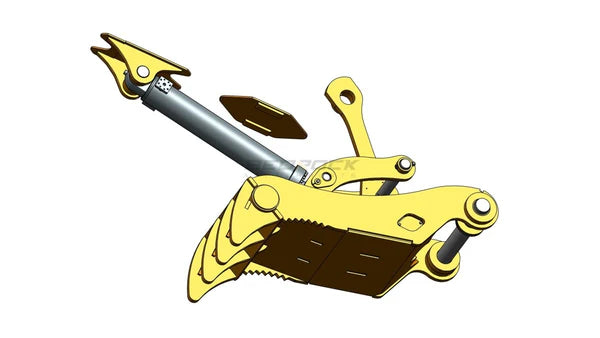 Bedrock Attachments Pin-On Thumb | Model ET100-PO4T54 | Width 43.3" | Pin Size 100mm | 4 Teeth | Machine Size 30-36 Ton | For Excavators