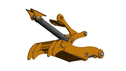 Bedrock Attachments Pin Grabber Thumb | Model ET100-PG4T60 | Width 43.3" | Pin Size 100mm | Machine Size 30-36 Ton | For Excavators