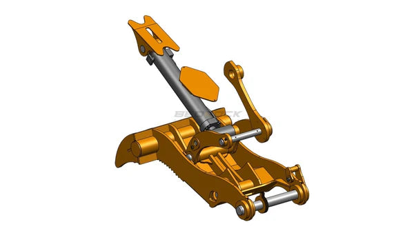 Bedrock Attachments Pin Grabber Thumb | Model ET100-PG4T60 | Width 43.3" | Pin Size 100mm | Machine Size 30-36 Ton | For Excavators