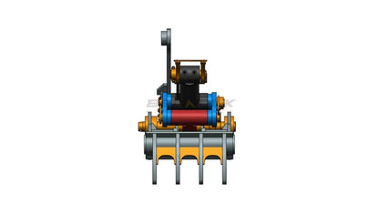 Bedrock Attachments Pin-On Thumb | Model ET80-PO4T36 | Width 34.3" | Pin Size 80mm | 4 Teeth | Machine Size 20-24 Ton | For Excavators