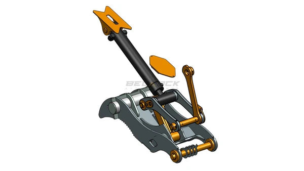 Bedrock Attachments Pin Grabber Thumb | Model ET80-PG4T42 | Width 40.9" | Pin Size 80mm | 4 Teeth | Machine Size 20-24 Ton | For Excavators