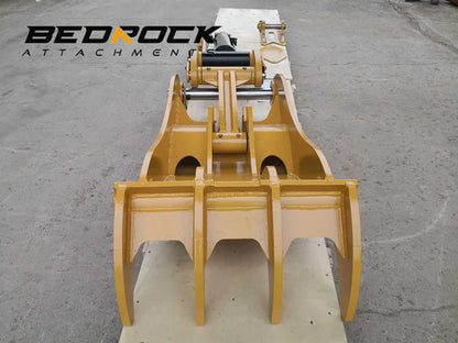 Bedrock Attachments Pin-On Thumb | Model ET70-PO4T42 | Width 33.9" | Pin Size 70mm | 4 Teeth | Machine Size 15-18 Ton | For Excavators