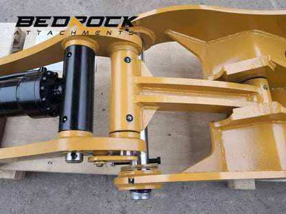 Bedrock Attachments Pin-On Thumb | Model ET70-PO4T42 | Width 33.9" | Pin Size 70mm | 4 Teeth | Machine Size 15-18 Ton | For Excavators