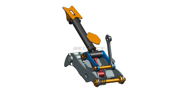 Bedrock Attachments Pin-On Thumb | Model ET80-PO4T42 | Width 36.2" | Pin Size 80mm | 4 Teeth | Machine Size 20-24 Ton | For Excavators