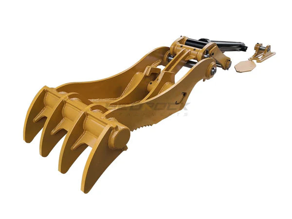 Bedrock Attachments Pin Grabber Thumb | Model ET65-PG4T36 | Width 26" | Pin Size 65mm | 4 Teeth | Machine Size 12-15 Ton | For Excavators