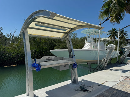Killer Dock Fish Cleaning Station | Model Slam 4 1/2 | Width 54" | Heavy-Duty Marine Aluminum & HDPE | For Dock, Seawall, Deck & Patio