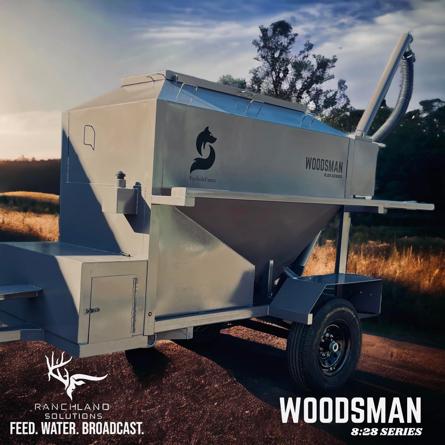 Ranchland Solutions Woodsman 8:28 series | 4,000 lb Corn Capacity