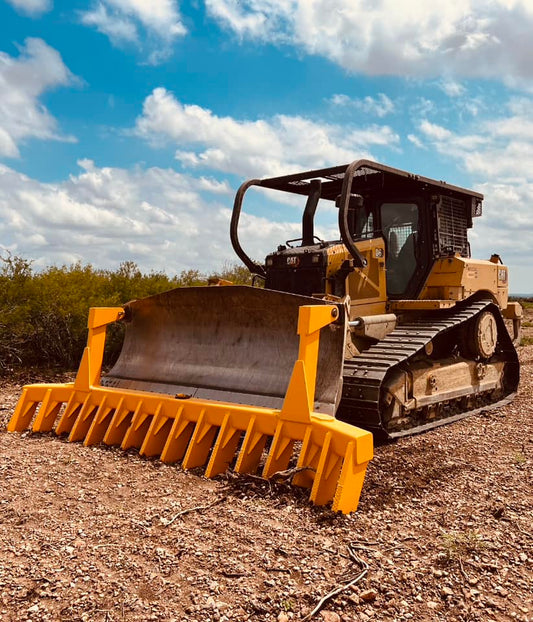 Hebbronville Machine Shop 8' to 24' Pin On Heavy Duty Stacking Rake For Skid Steer