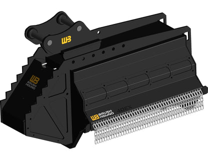 Werk-Brau BrushHound Flail Shredder | Model 30EX–50EX-HD | Width 30–50" | 4–20 Tons | For Mini Excavator, Excavator & Backhoe