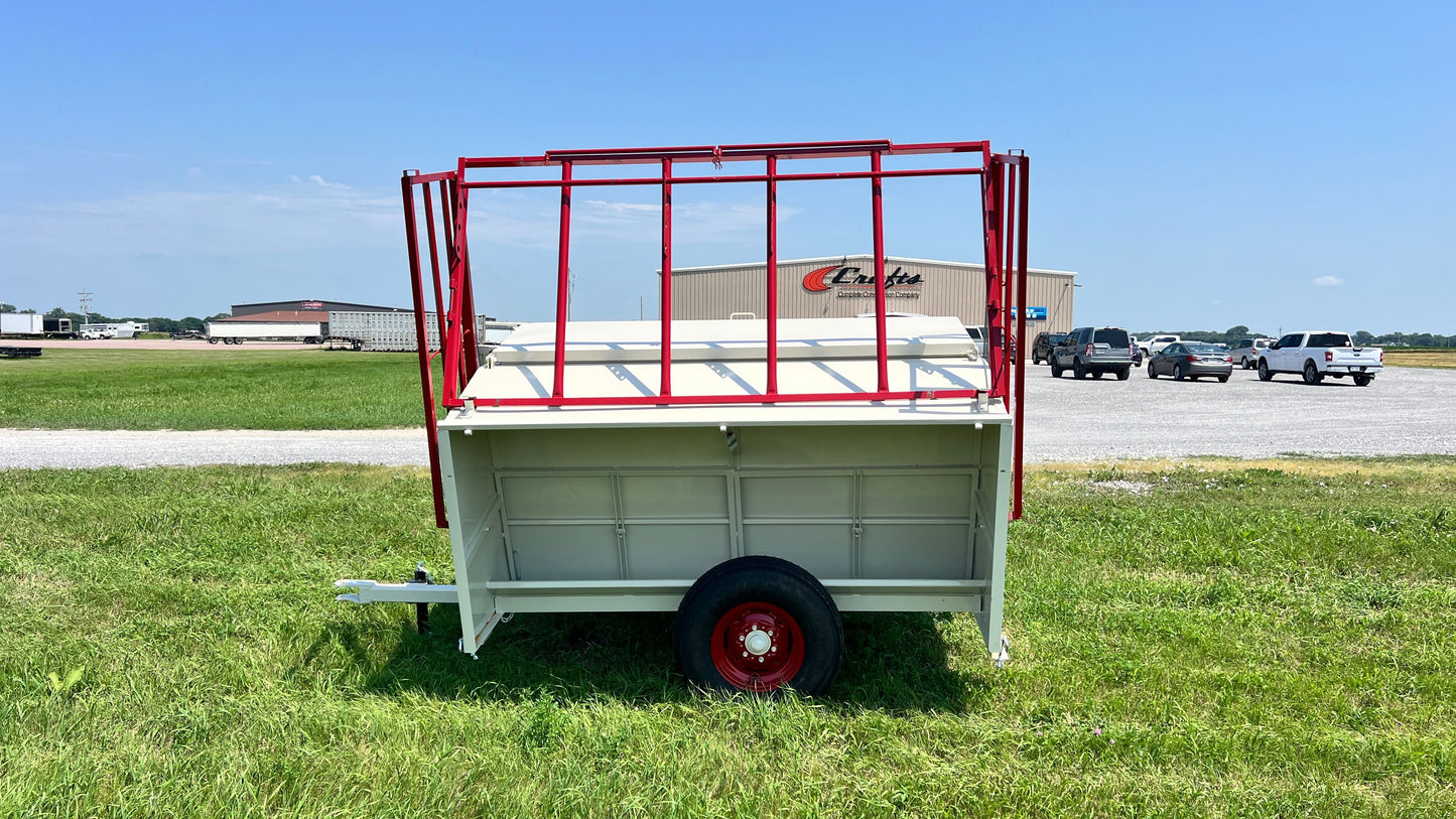 Apache Equipment 70 Creep/Self Feeder | Length 8' | Capacity 70 Bushel | Portable & Skid | For Daily Feeding Pressure