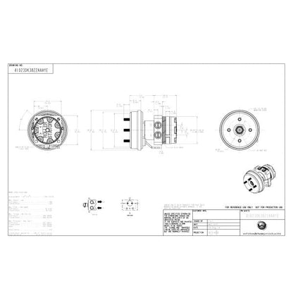 Swisher Motor & Hydraulic Motor Replacement Kit | Width 4",6" & 8" | 2 HP | For Rough Cut Mowers