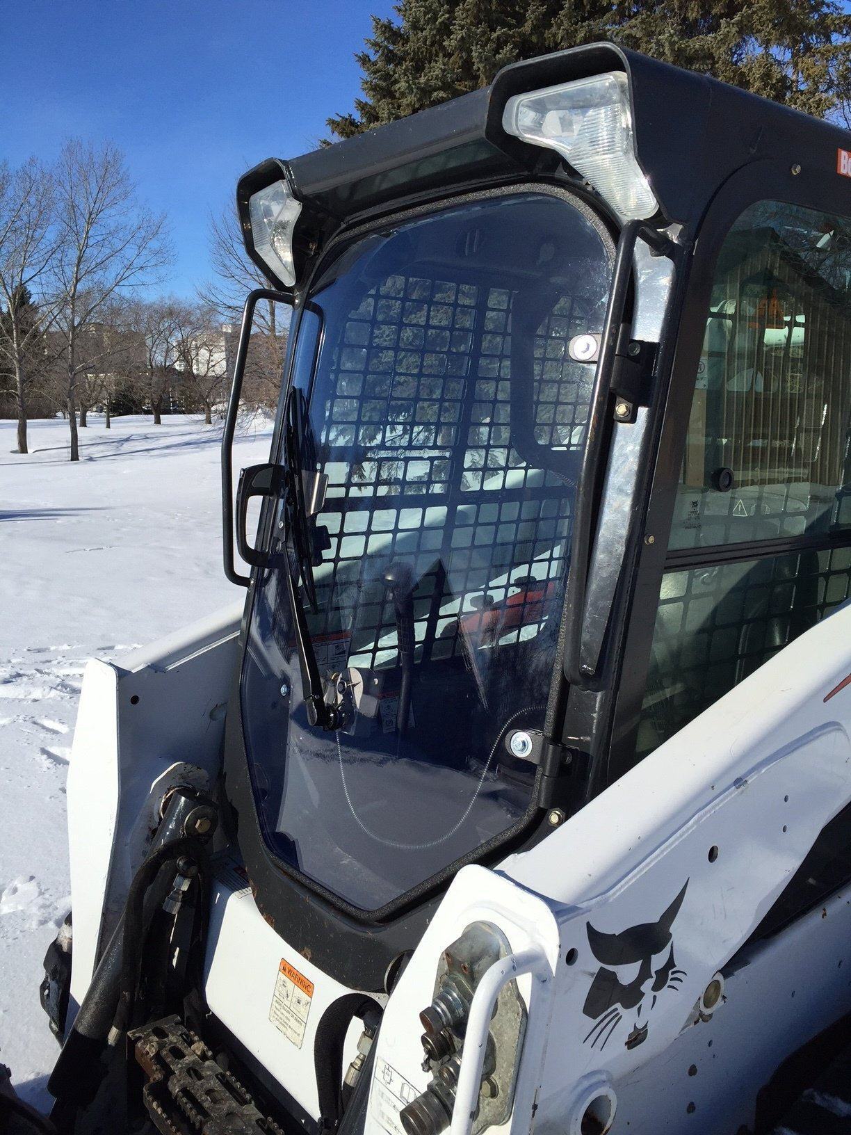 Skid Steer Doors Cab Enclosure Door | BSD‑M (Bobcat M Series) | ½" Lexan Polycarbonate | 8–30+ GPM | For Bobcat M Series Skid Steers
