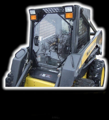 Skid Steer Doors Cab Enclosure Door | BSD‑M (Universal Fit) | ½" Lexan Polycarbonate | 15–25 GPM | For Skid Steer Loaders