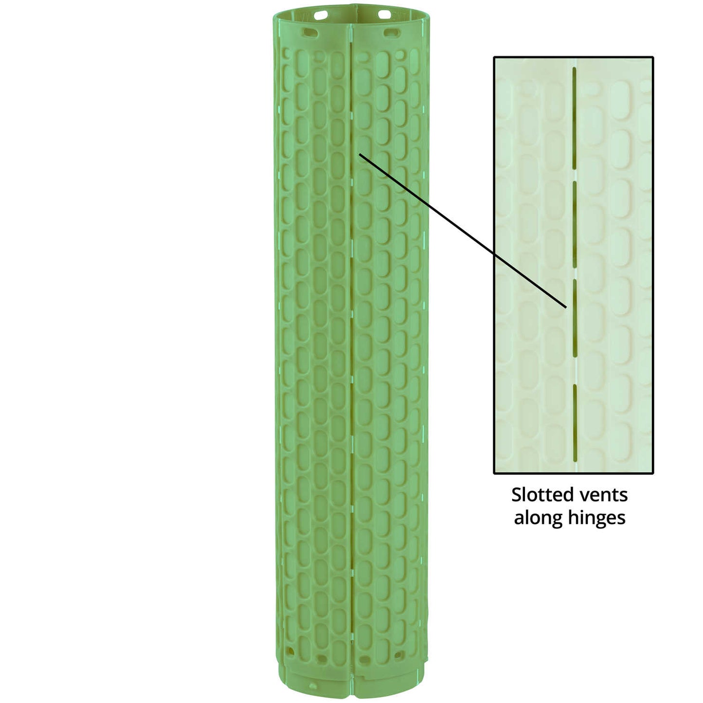 Forestry Supplies ShellT Grow Tube-Ventilated-Green