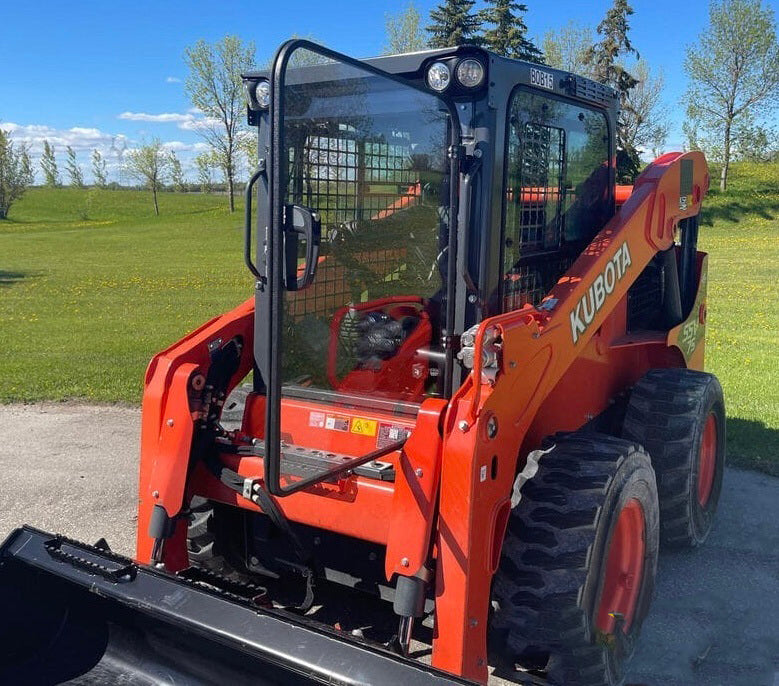 Skid Steer Doors Kubota SSV Cab Enclosure Door | Model KSSV-D | 0.5" Polycarbonate | 15–25 GPM | For Skid Steers
