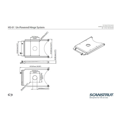Scanstrut Un-Powered Hinge System f/PowerTower [HS-01]