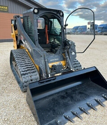 Skid Steer Doors Cab Enclosure Door | BSD‑M (John Deere D/E/G/GR Series 312–333) | ½" Lexan Polycarbonate | 15–25 GPM | For John Deere Skid Steers