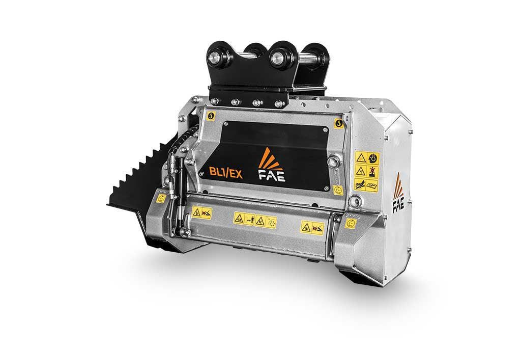 FAE | BL1/EX & VT Forestry Mulcher | Model BL1/EX-75 & BL1/EX/VT-75 | Width 31.5" | Machine Size 5 To 7.5 t | For Excavator