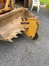 Gentec Equipment Super 200 HD Asphalt Cutter | Cutting Wheel Diameter 19" | Machine Size 4-49 Tons | For Backhoes, Loaders & Excavators