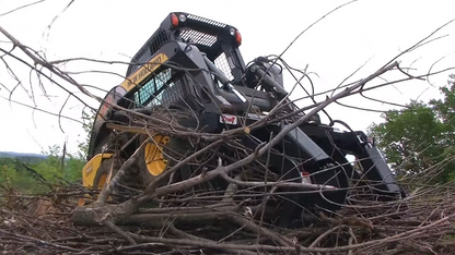 STOUT | XHD Brush & Root Grapple | 4" Tine Spacing | Model 72" Width | Hydraulic Flow 15–25 GPM | 26–37 kW / 35–50 HP|For Skid Steer