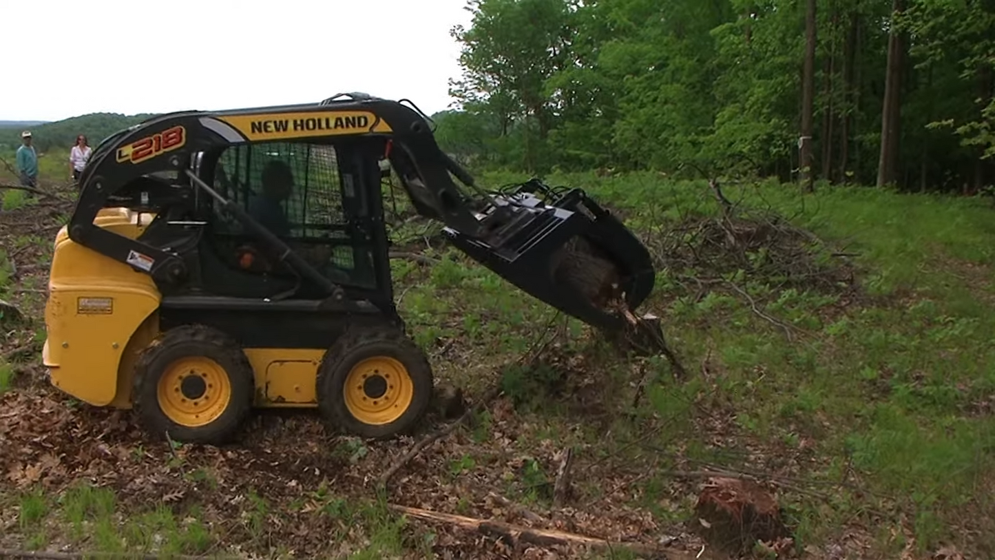 STOUT | XHD Brush & Root Grapple | 4" Tine Spacing | Model 72" Width | Hydraulic Flow 15–25 GPM | 26–37 kW / 35–50 HP|For Skid Steer
