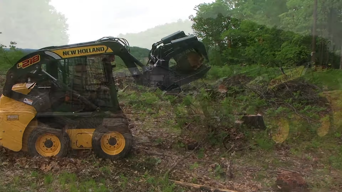 STOUT | XHD Brush & Root Grapple | 4" Tine Spacing | Model 72" Width | Hydraulic Flow 15–25 GPM | 26–37 kW / 35–50 HP|For Skid Steer