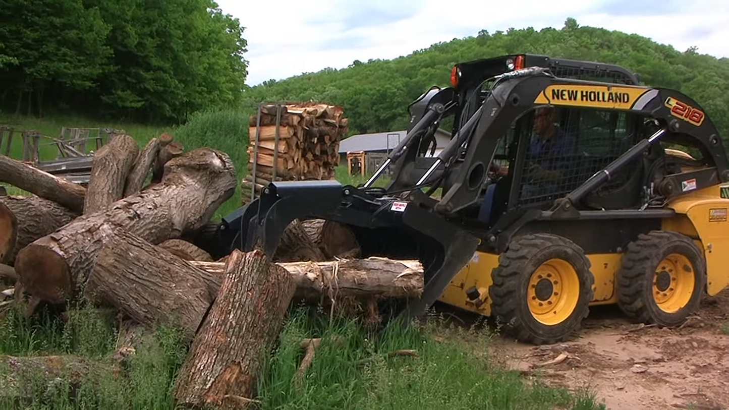 STOUT | XHD Brush & Root Grapple | 4" Tine Spacing | Model 72" Width | Hydraulic Flow 15–25 GPM | 26–37 kW / 35–50 HP|For Skid Steer