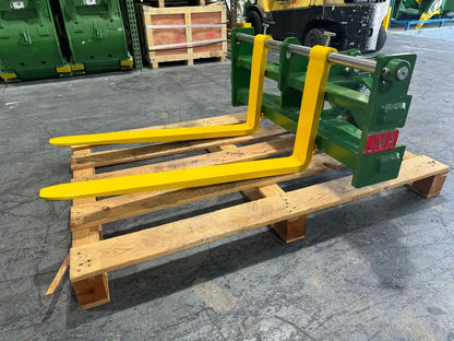 JMA Attachments Pallet Forks | Fork Width 42" inches | Pin Size 40mm | For 2.6 – 3.7 Tons Mini Excavator