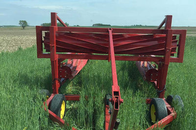 I&J Roller Crimpers | 40 ft. Cover Crop Roller Mounted on a Harmes Trailed Frame | Model 940 | 150 HP | Pull Type | For Tractors