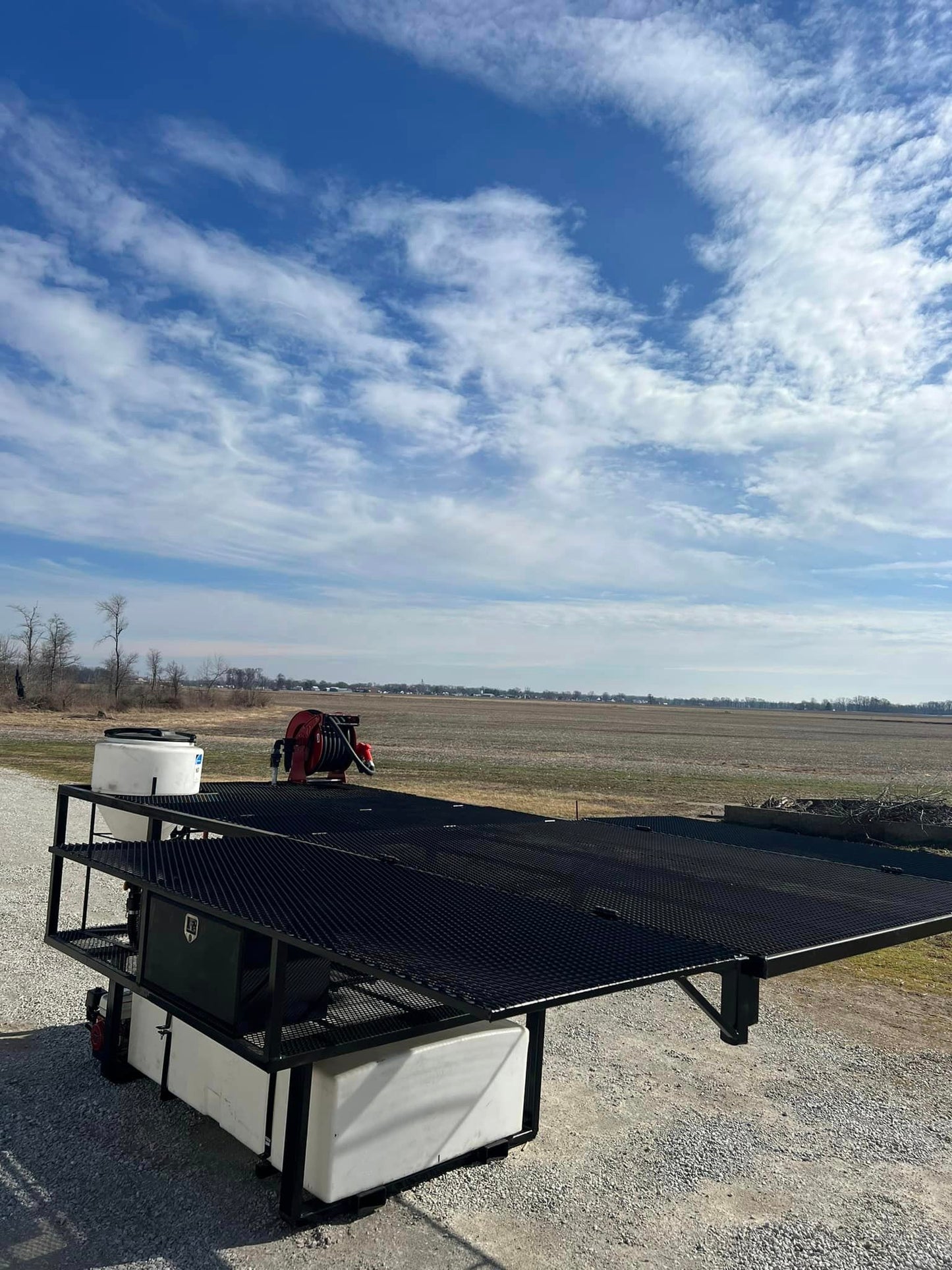 Fold Out Truck Bed Ag Drone Tender System
