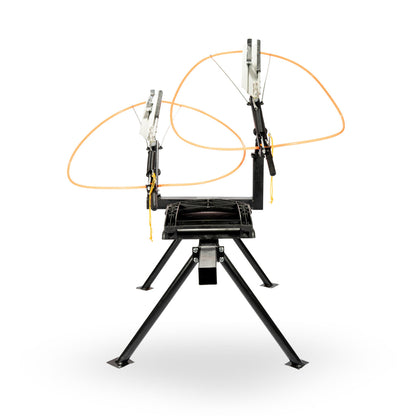 Do All Traps Double-Head Full Cock Trap Thrower | Model DT500 | Launches Up to 4 Clay Targets | 3-Pivot Mount System | 80-Yard Range