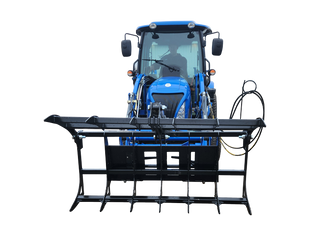 WIFO Equipment Grapple Rake | Model GP/90" HOSE Series | Working Width 48″-66" | John Deere 300/400 Series Mount | 45 HP Max | For Tractor