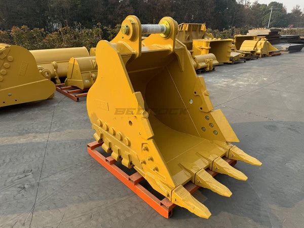 Bedrock Attachments Heavy-Duty Bucket | Width 42-Inch | Capacity 1.2 CU M | Machine Size 30-40 Tons | For Excavators CAT 330