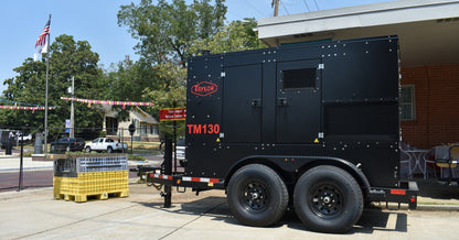 Taylor Power System Trailer Mounted Mobile Generator | Model TM-130 | Horsepower 169 HP | Standby Power 130kW