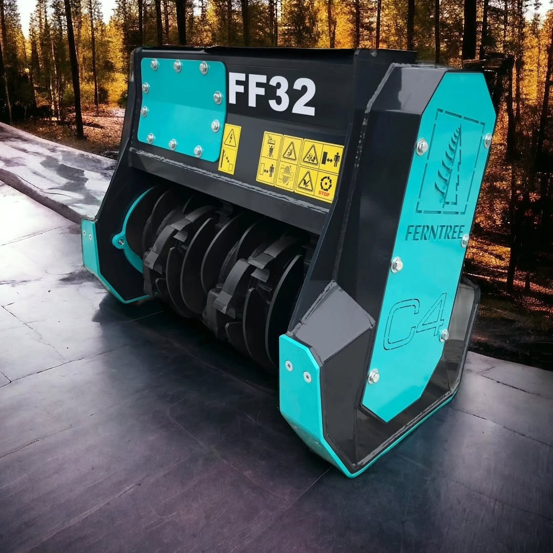 Ferntree Forestry Flail Mulcher | FF32 Pro Series | Cutting Width 32" | Machine Size 5.5–9 Tons | For Excavators