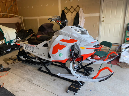 Black Widow Black Ice Snowmobile Lift | Model SNO-1508 | Lift Height 25" | Capacity 700 lb | For Snowmobile Maintenance & Storage