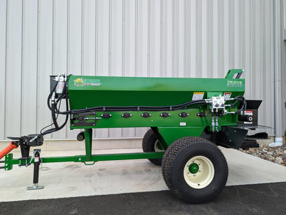 TurfTime Topdresser | Model TT-2410-TT-2430 | Capacity 1.5-3yds - 10GPM | 6'-40' Spreading Width | For Tractor