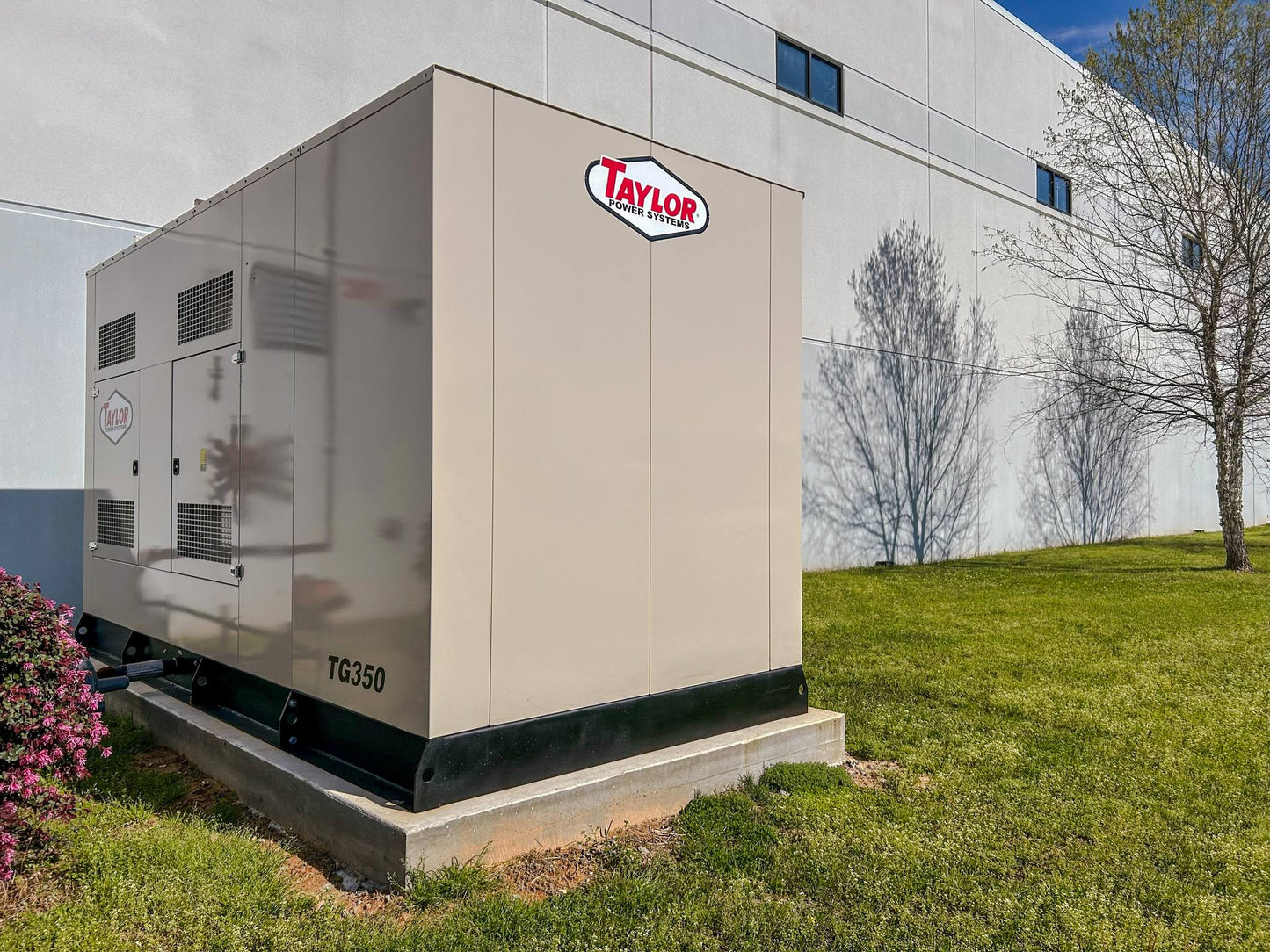 Taylor Power System Standby-NG/LP Generator | Model TG-350 | Horsepower 398-536 HP | Power Output 350kW (438kVA) | Open & Enclosed Unit