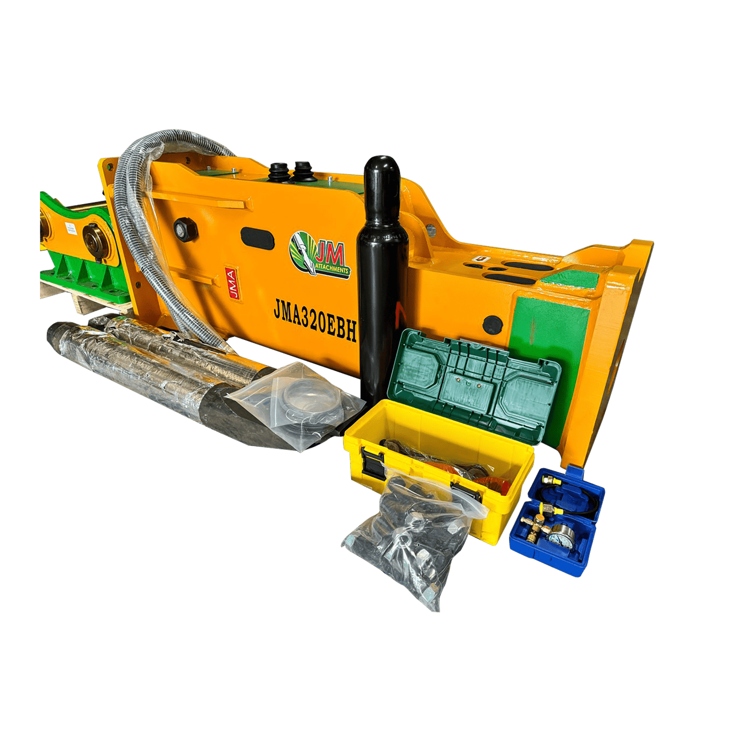 JMA Attachments Hydraulic Hammer | Energy Class 4,500 Joules | For 16 – 25 Tons Excavators